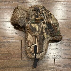 Mad Bomber Mossy Oak Rabbit Fur Hat